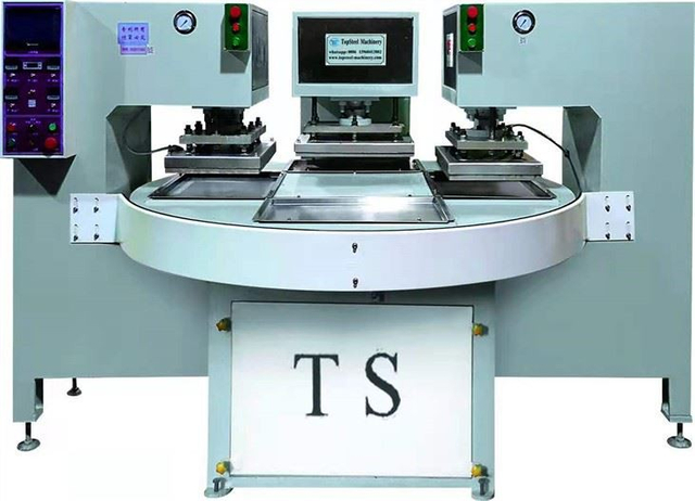 Máquina de prensadora rotativa de tres estaciones